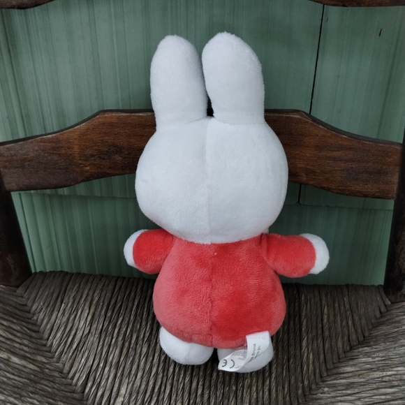 DICK BRUNA Miffy Tiamo Bunny Rabbit Lovey Baby Rattle plush stuffed animal 9in - Picture 5 of 13